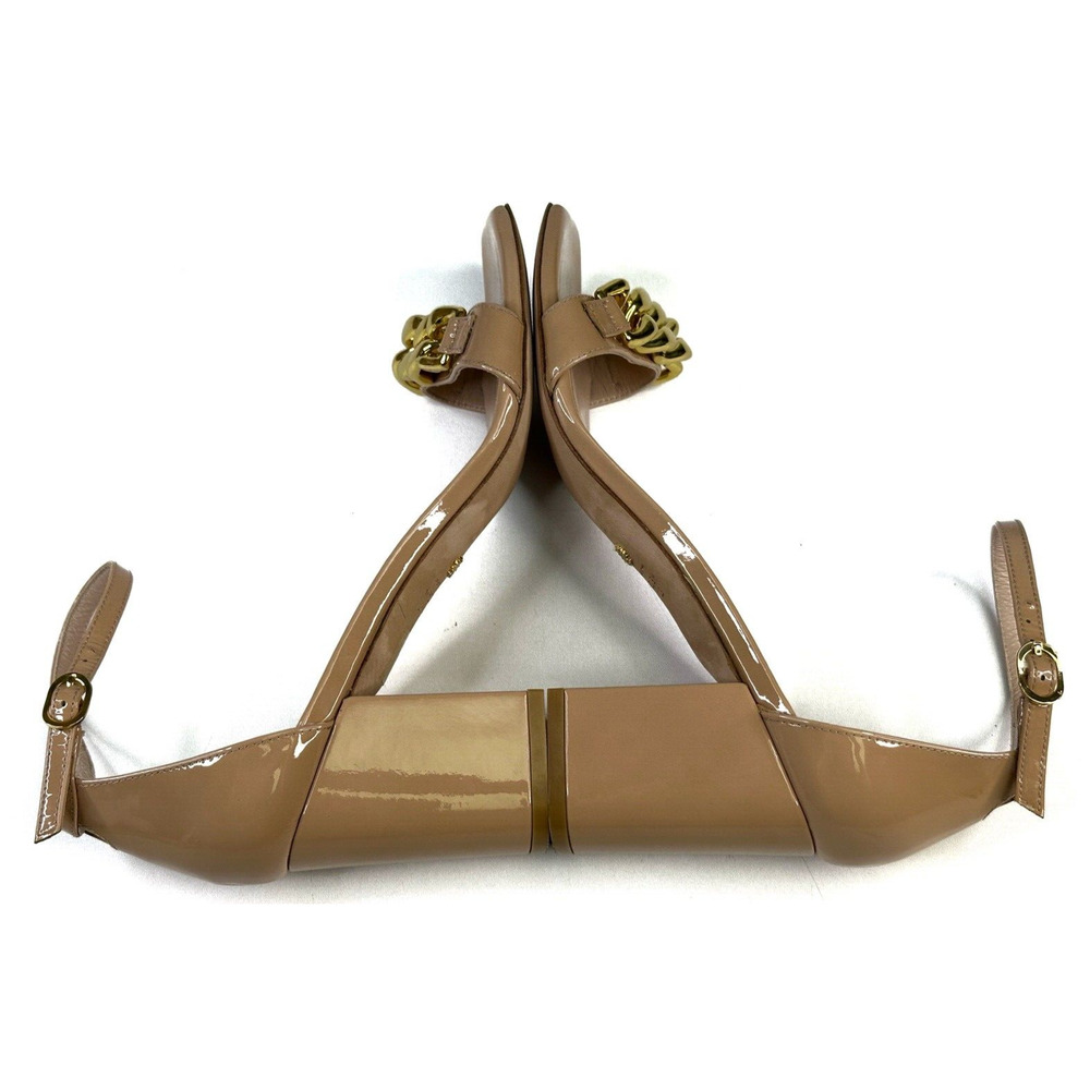 Stuart Weitzman Amelina Golden Chain Block Heel S… - image 6